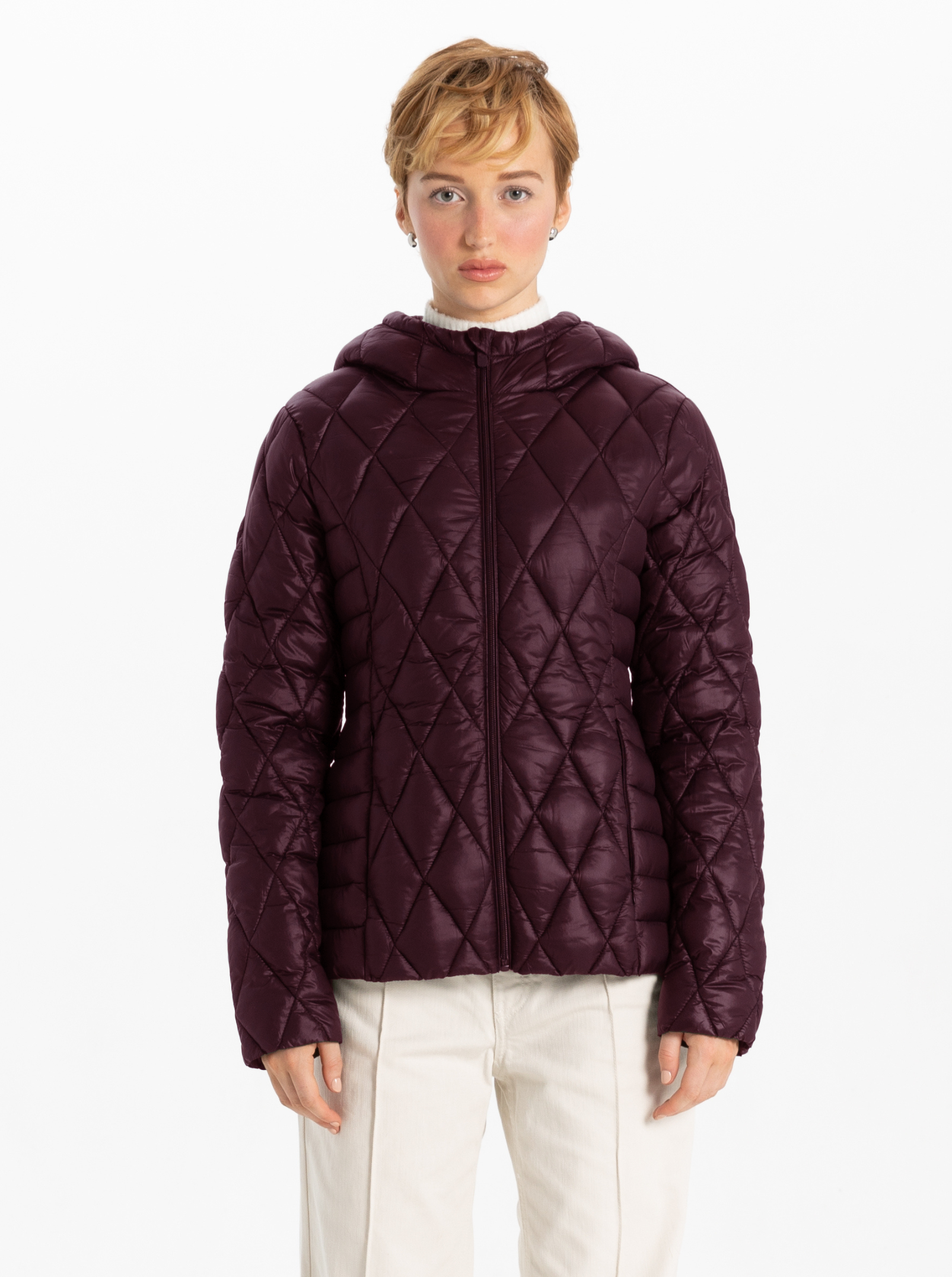 LOUISEVILLE | Modern Diamond Quilt Jacket