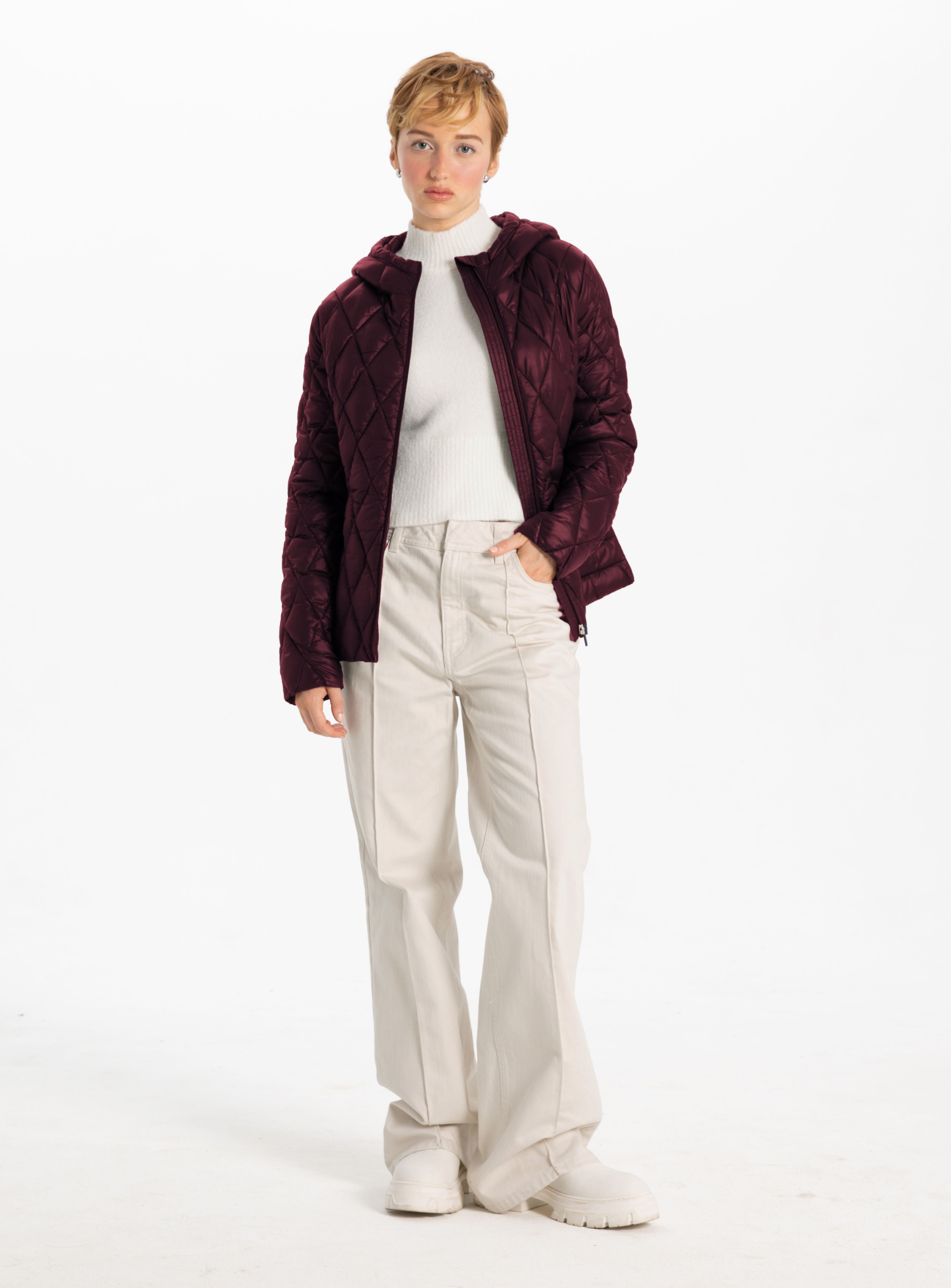 LOUISEVILLE | Modern Diamond Quilt Jacket