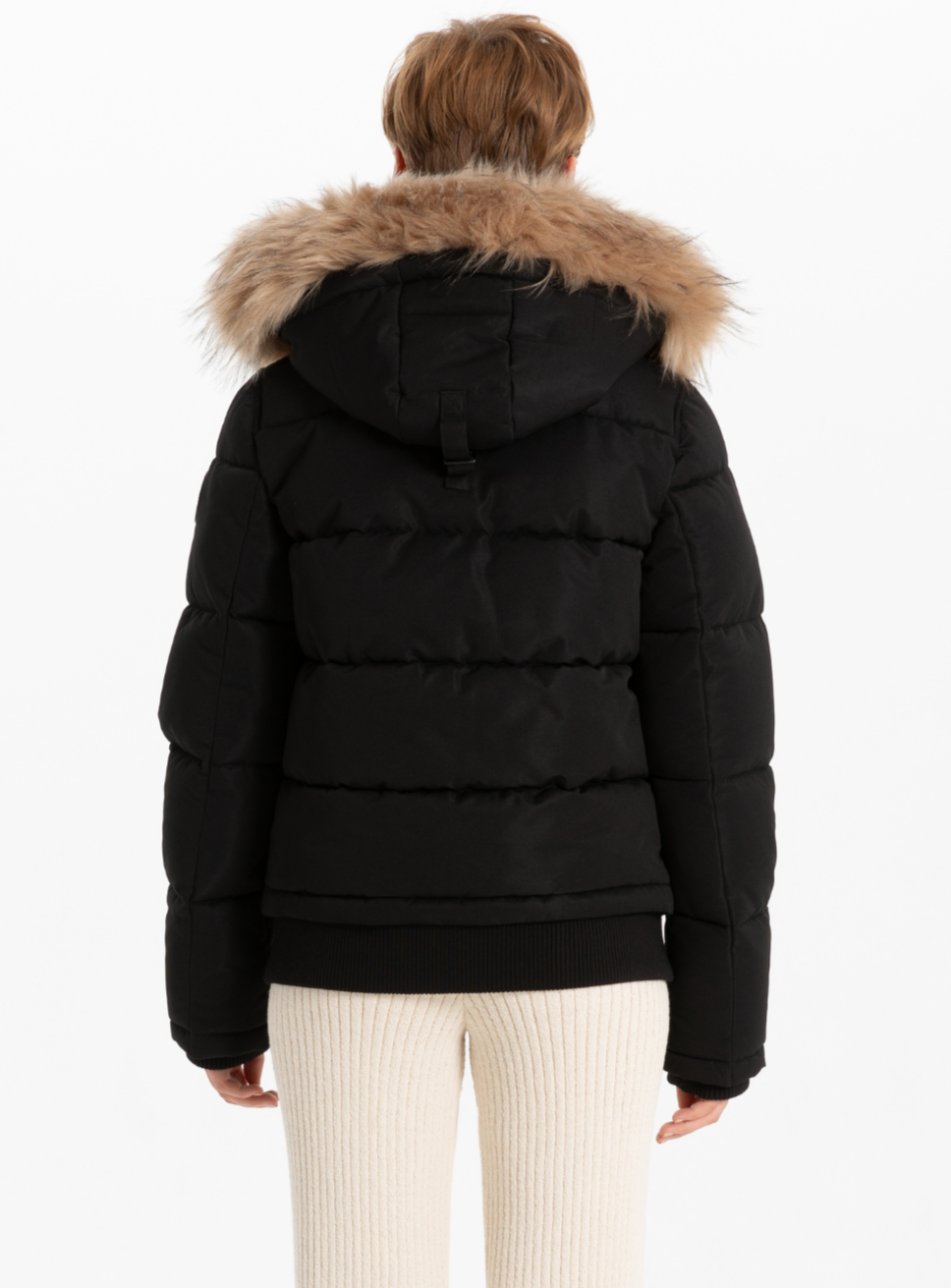 OVALIA | Removable Hood & Fur Bomber
