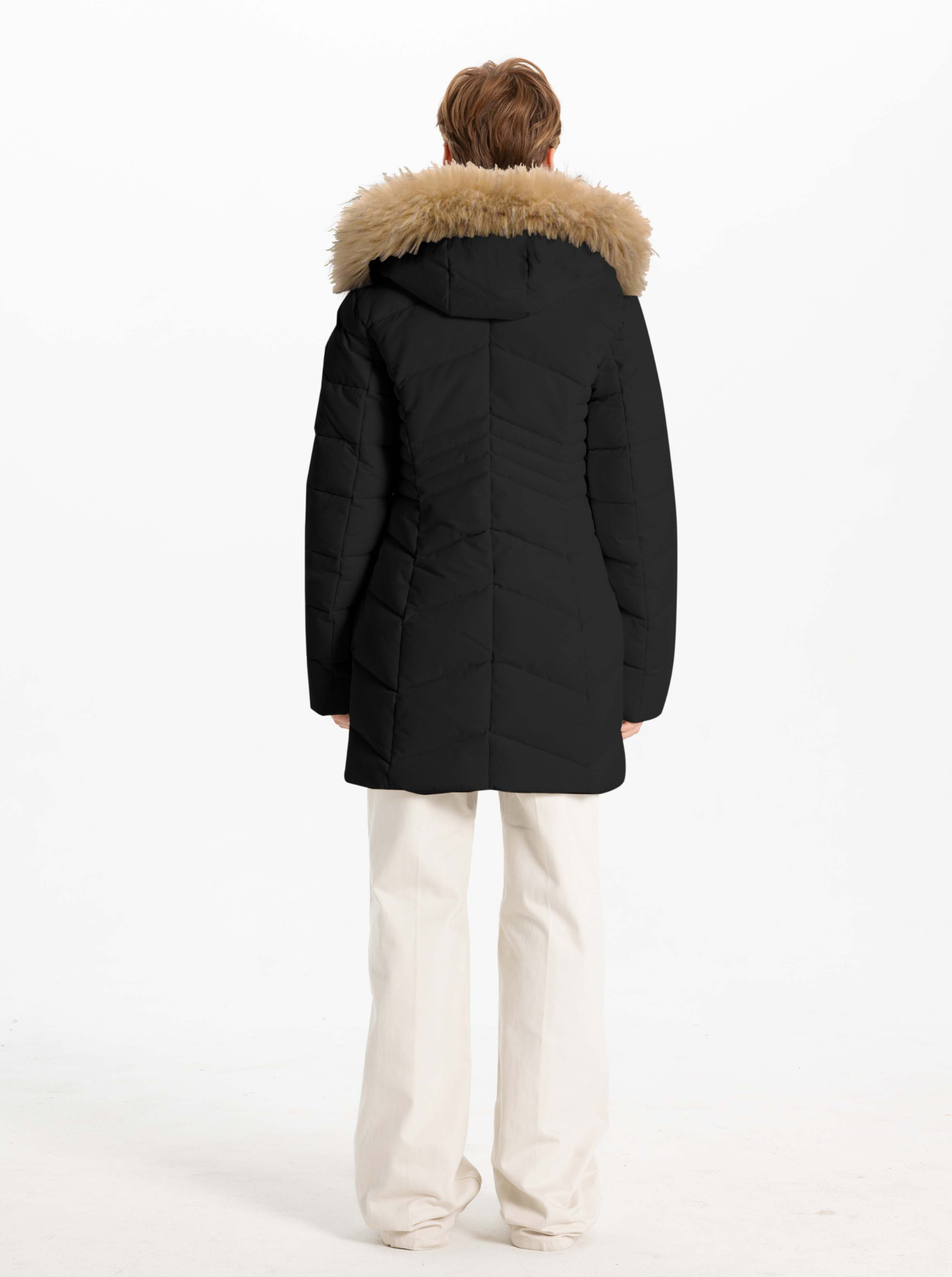 ARNETTA | Parka chic à chevrons