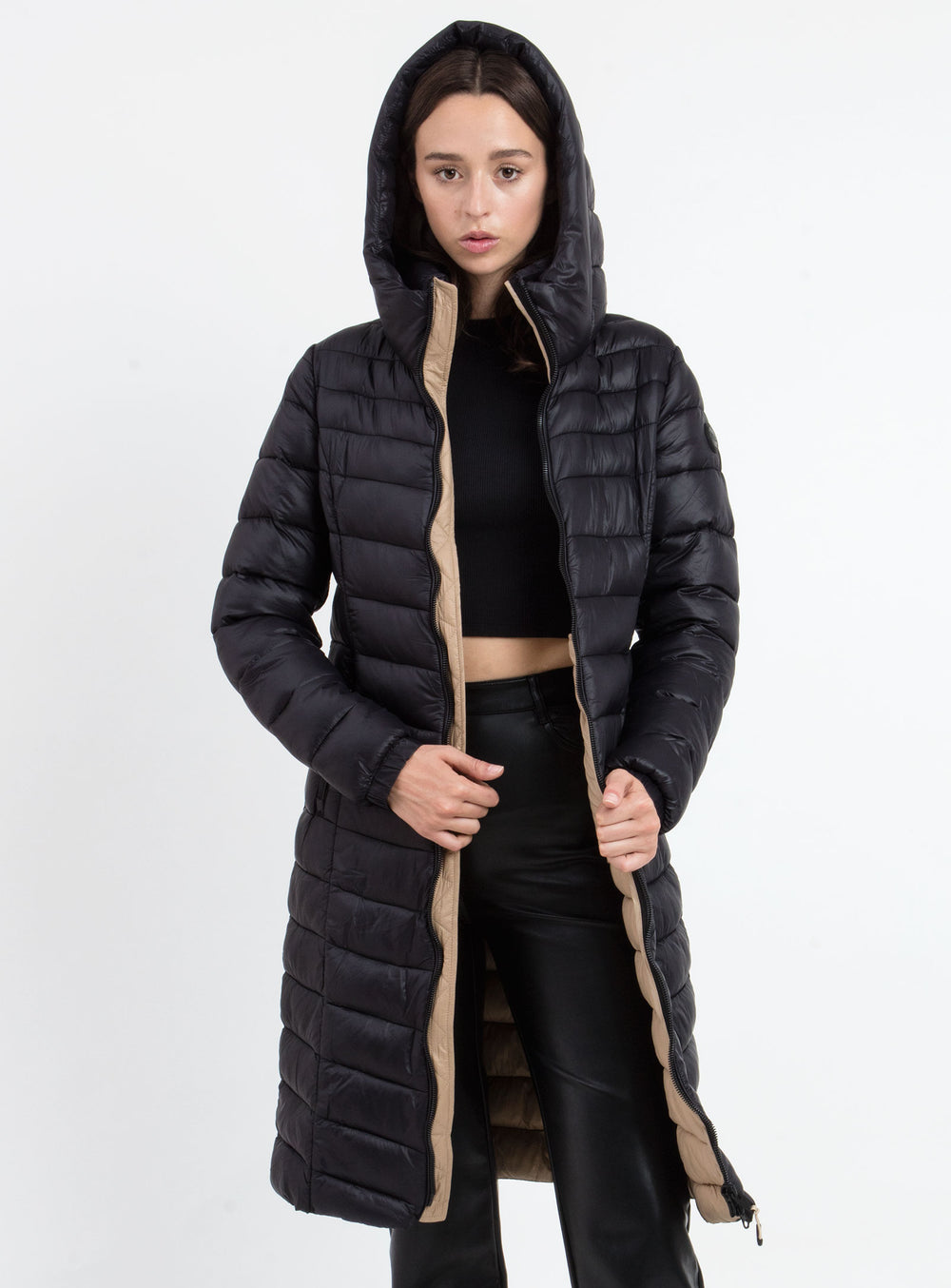 ALEXANDRA | Midweight Contrast Chic Jacket || ALEXANDRA | Veste Chic Contrastée Mi-Saison