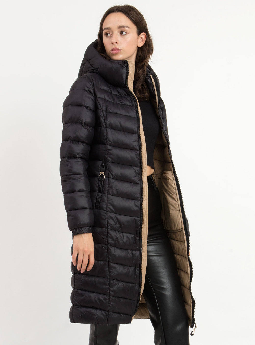 ALEXANDRA | Midweight Contrast Chic Jacket || ALEXANDRA | Veste Chic Contrastée Mi-Saison
