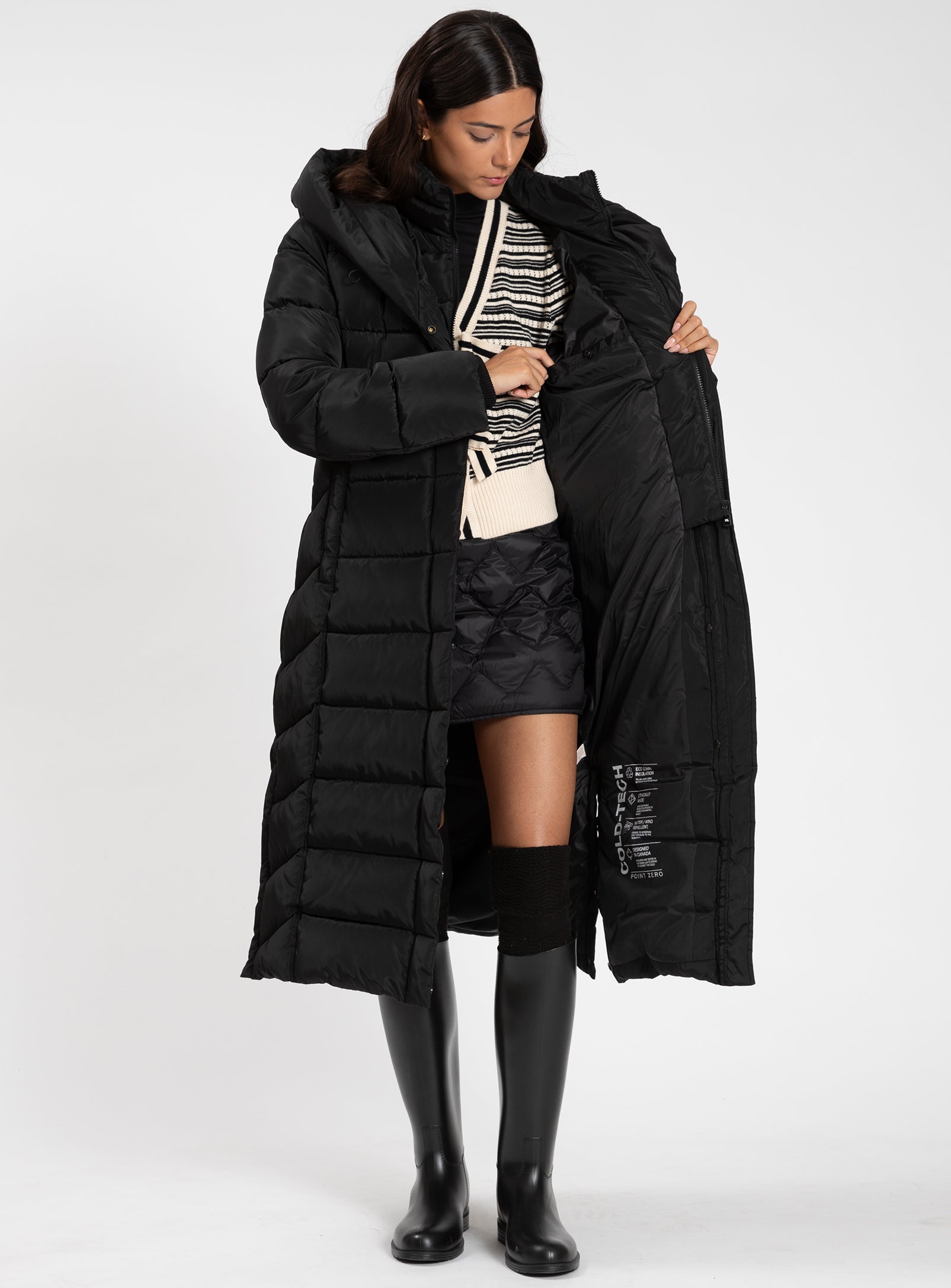 DORATHEA | Quilted Pillow Comfort Maxi Puffer Jacket || DORATHEA | Manteau maxi matelassé Confort oreiller