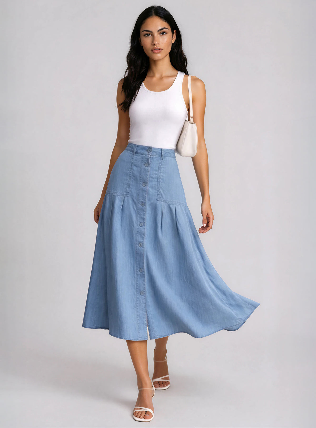 Light Indigo Denim||Denim indigo clair