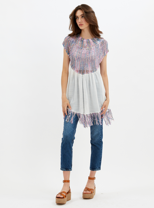 YOT | Mix media midi dress || YOT | Robe midi mix media