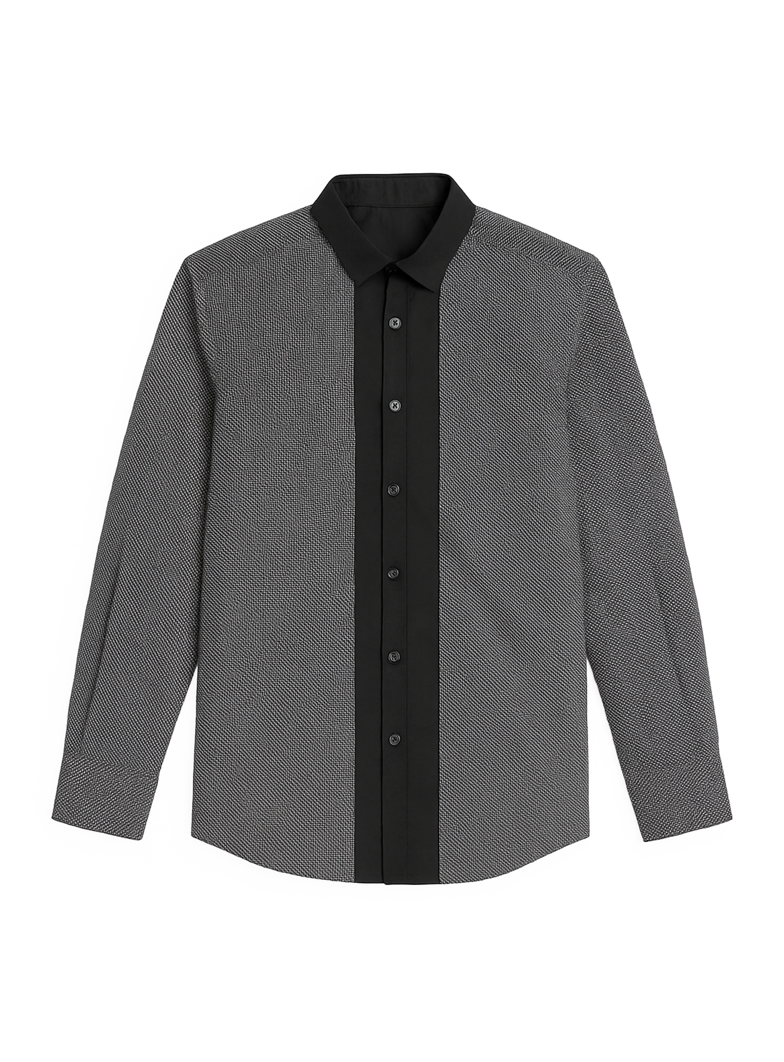 DONNY | Cotton Contrast Panel Shirt – Point Zero