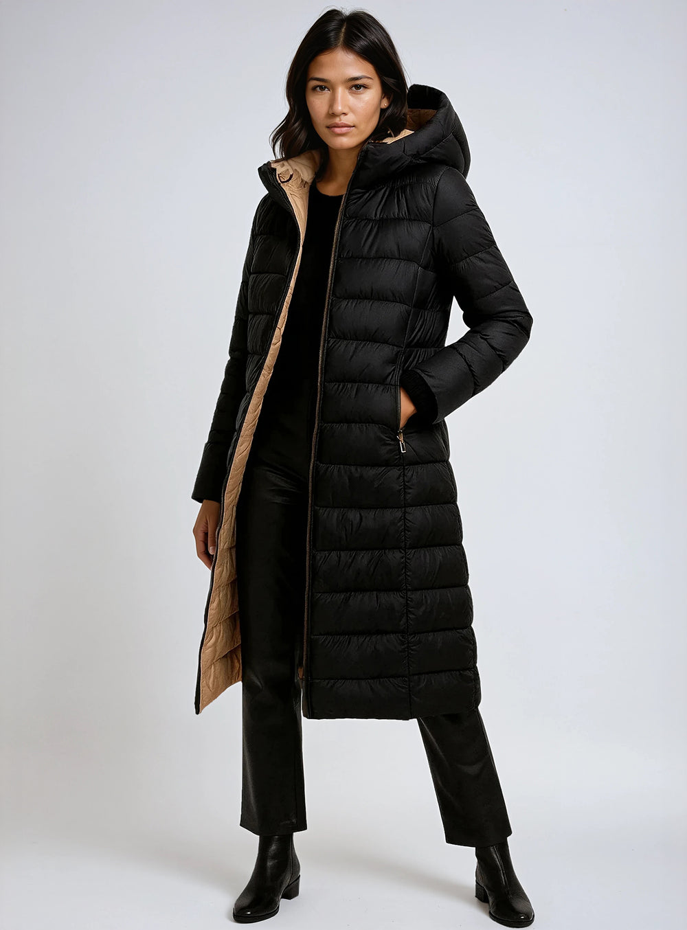 ALEXANDRA | Midweight Contrast Chic Jacket || ALEXANDRA | Veste Chic Contrastée Mi-Saison