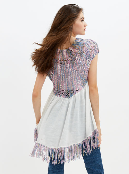 YOT | Mix media midi dress || YOT | Robe midi mix media