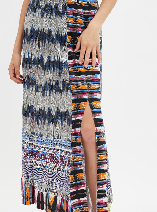 Navy boho maxi clearance skirt