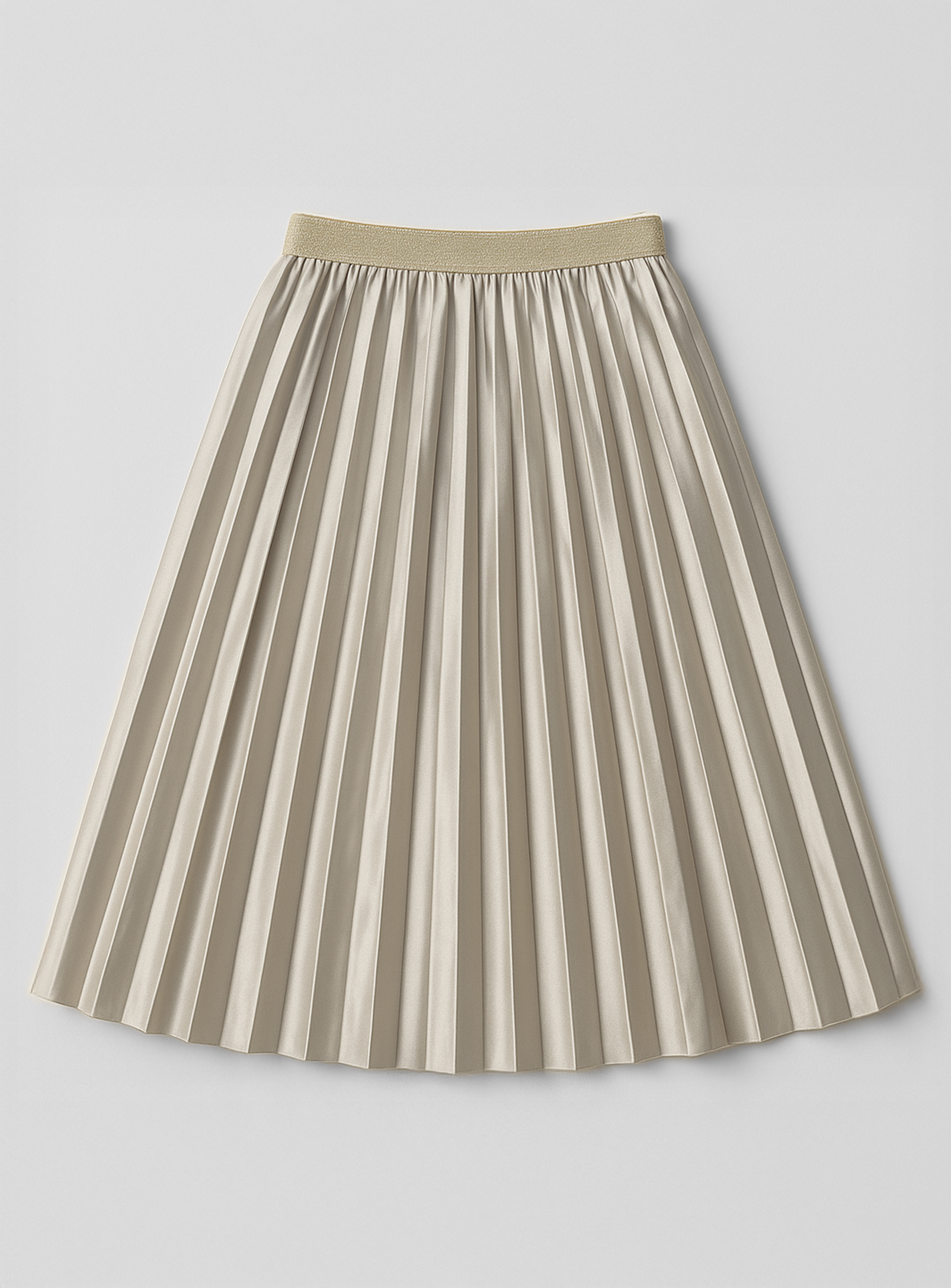 LILOU | Pleated Midi Skirt
