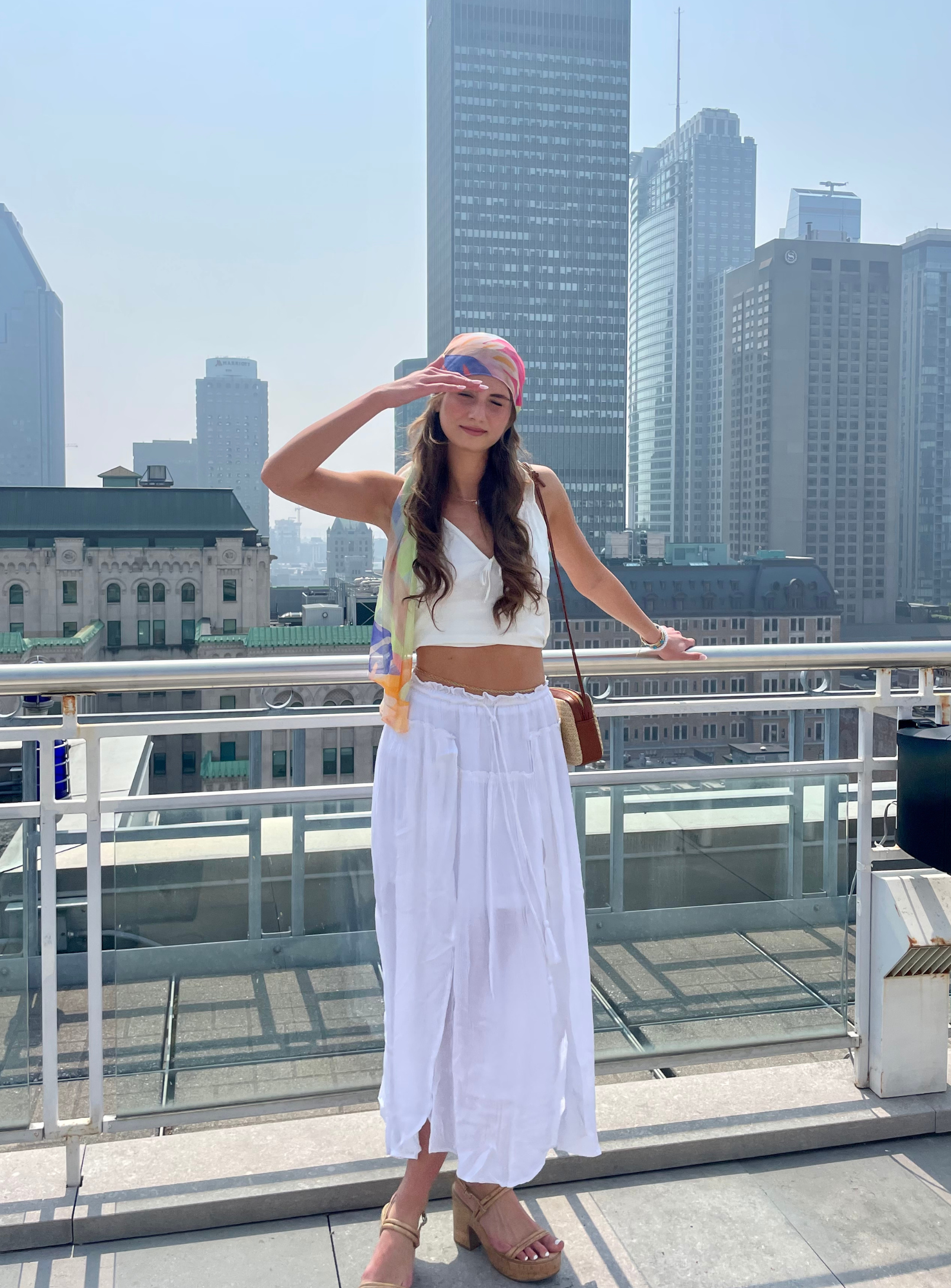 KAY White Maxi Skirt Point Zero