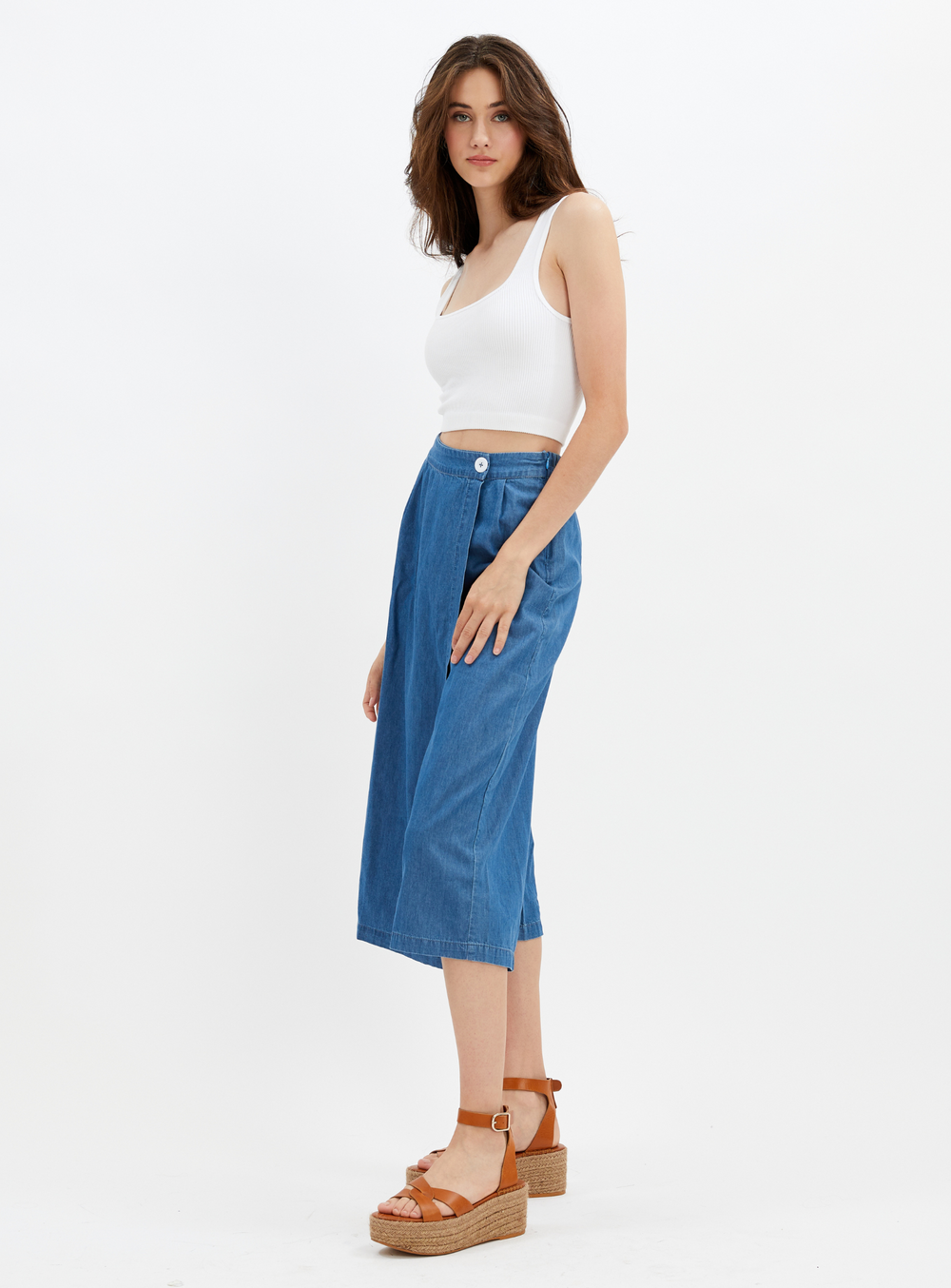 JACKIE | Tencel Wrap Crop Pants || JACKIE | Pantalon court enveloppant en tencel