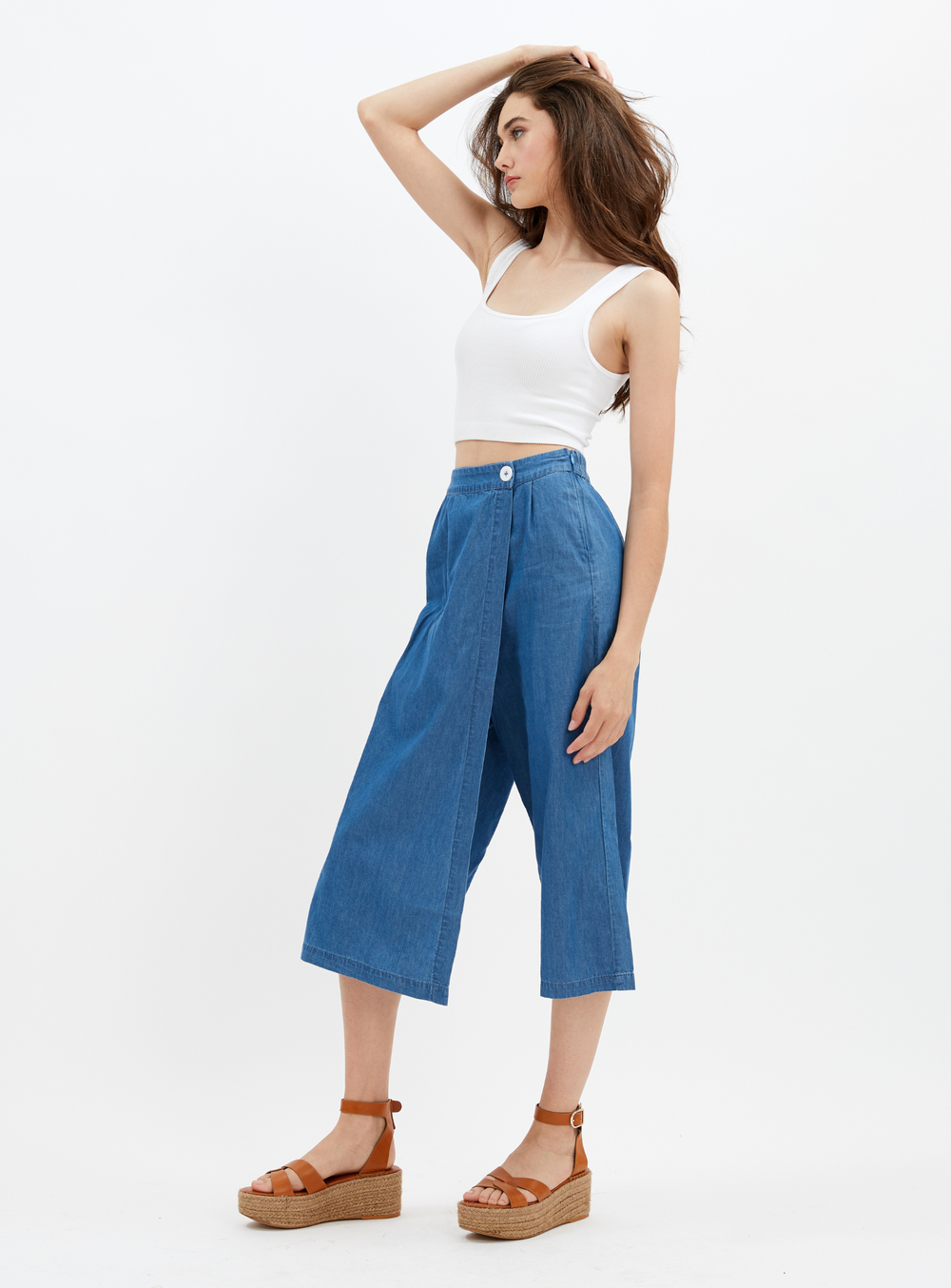 JACKIE | Tencel Wrap Crop Pants || JACKIE | Pantalon court enveloppant en tencel
