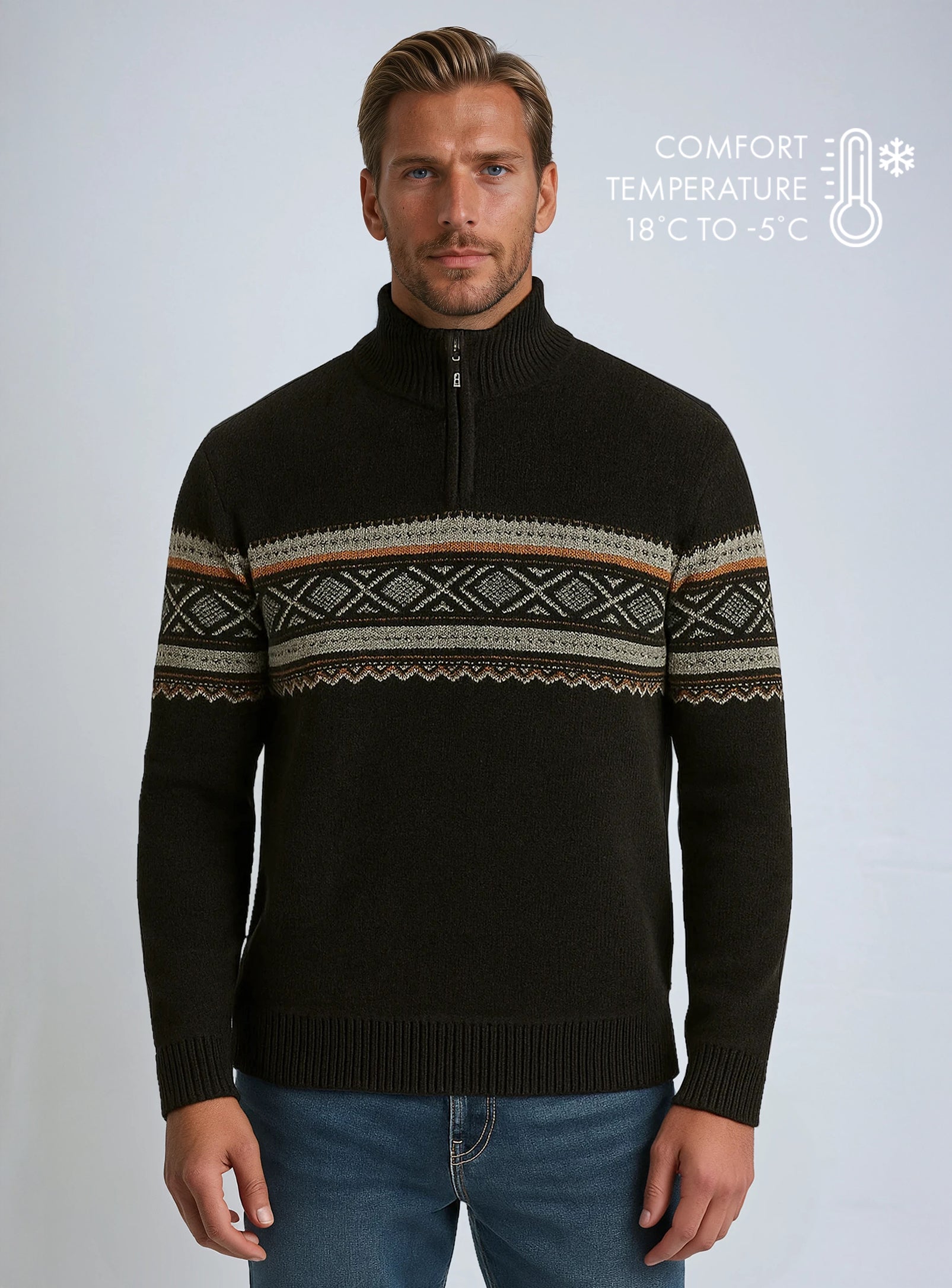 MAX | chandail à quart de zip avec