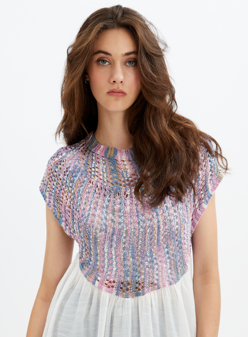 YOT | Mix media midi dress || YOT | Robe midi mix media