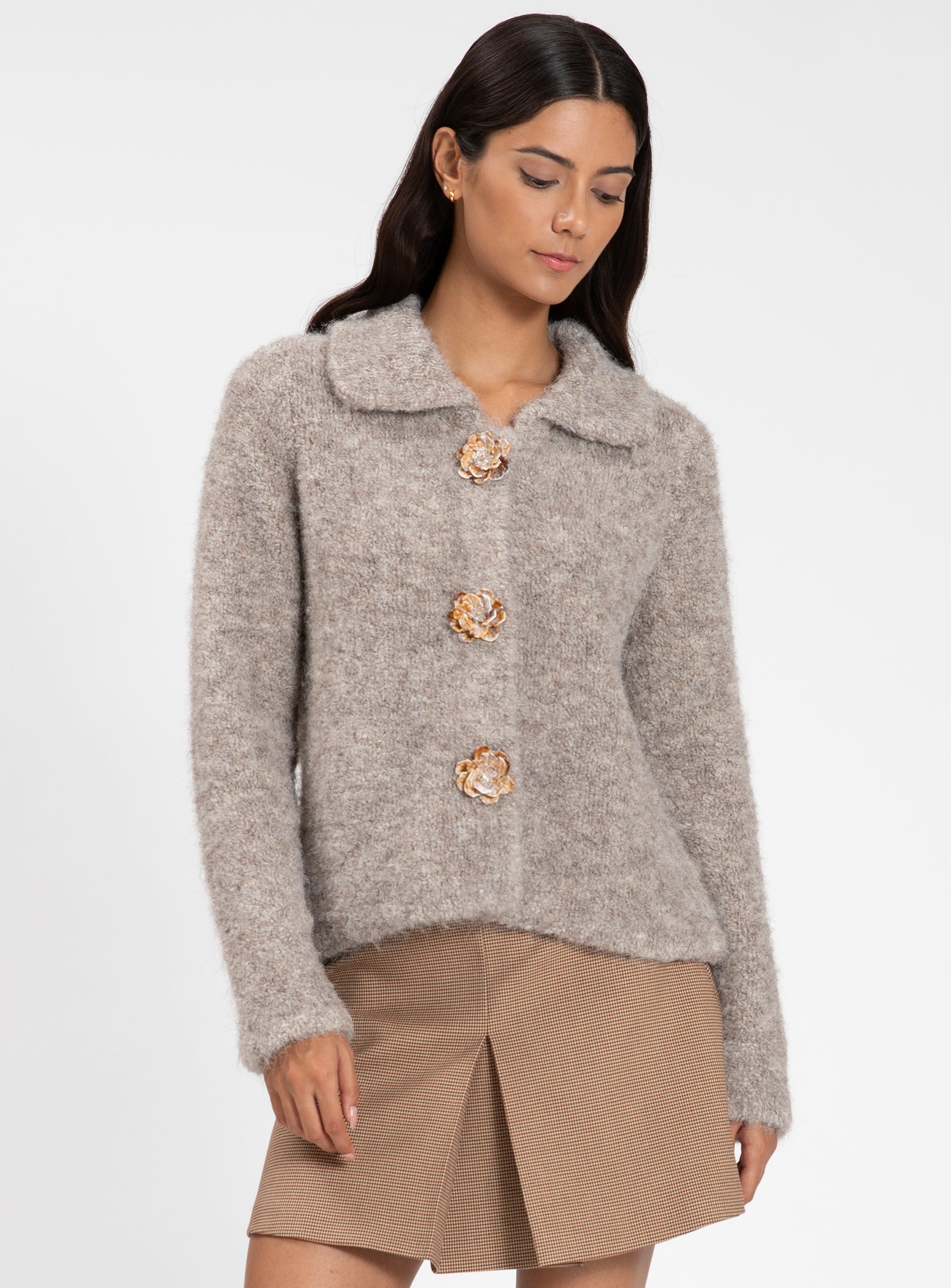 ALYA | Cardigan with Gold Buttons