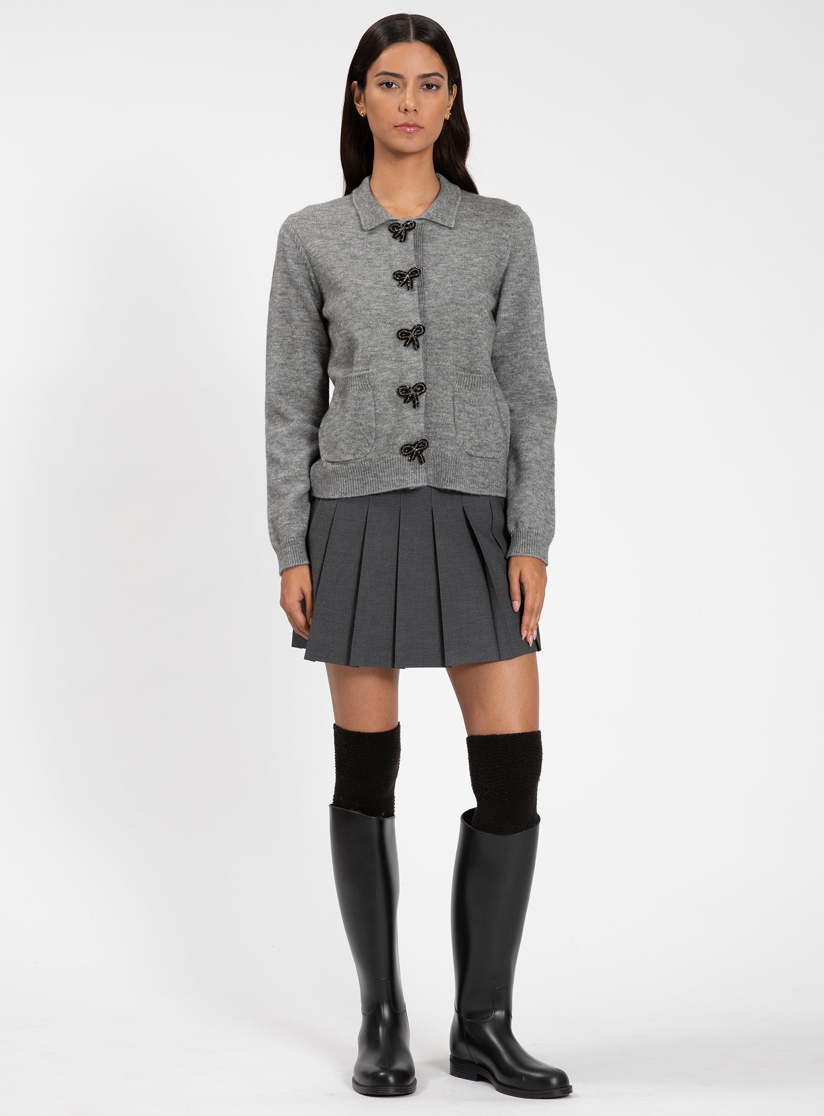 ILONA | Cardigan with pearl buttons