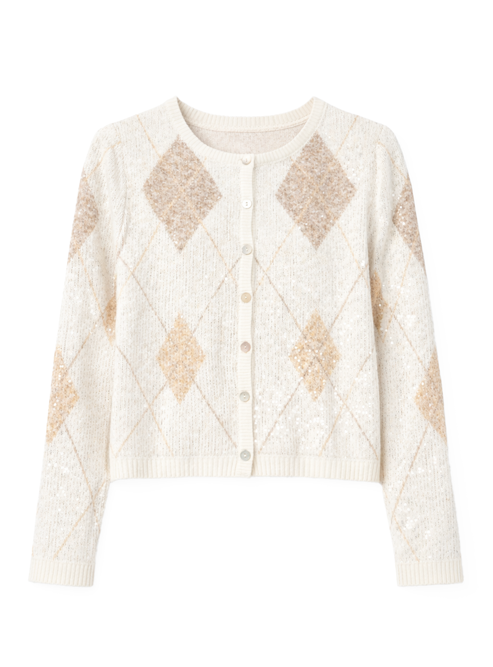 YULIA | Diamond Pattern Cardigan