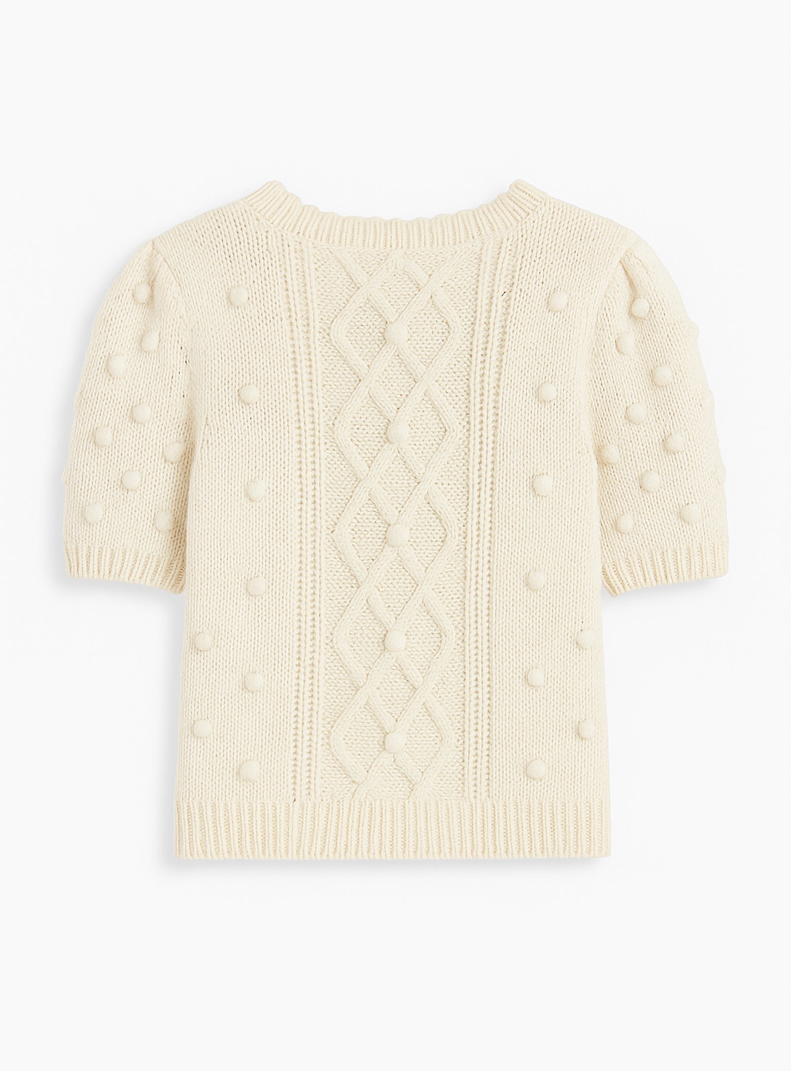 BINTA | Short-Sleeve Bobble Knit Sweater