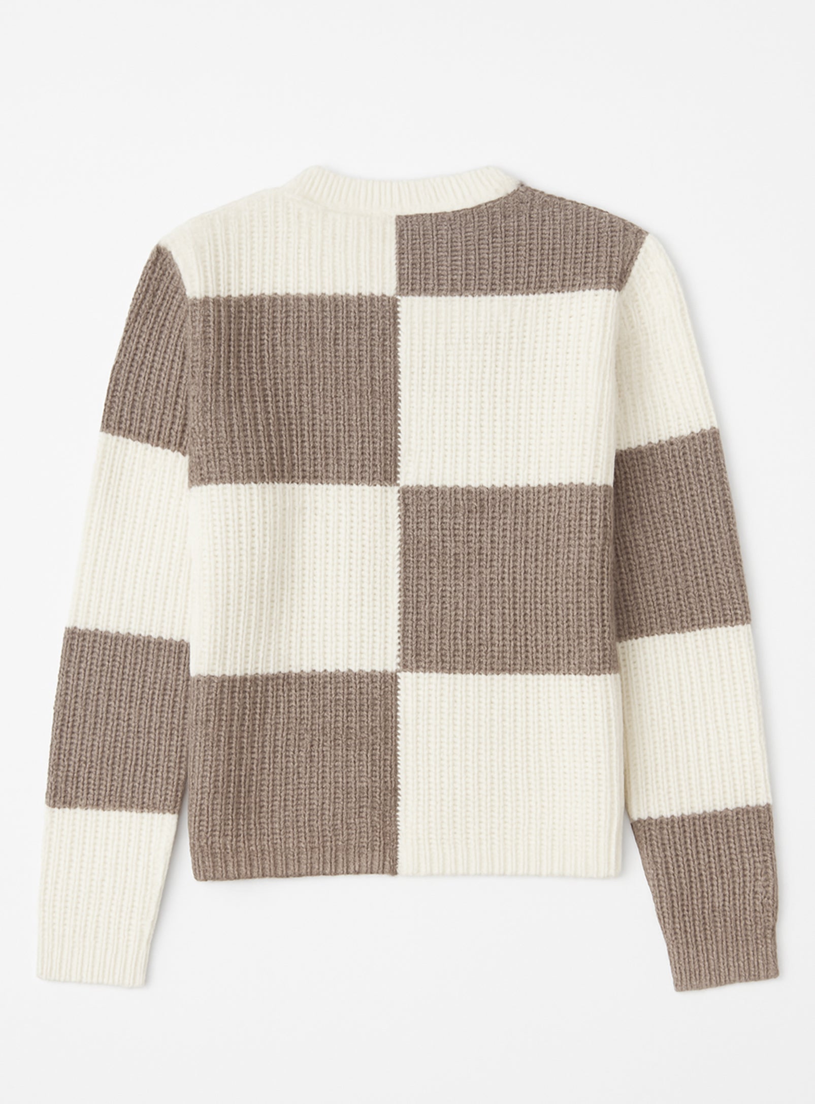 IMANI | Checkerboard Knit Sweater
