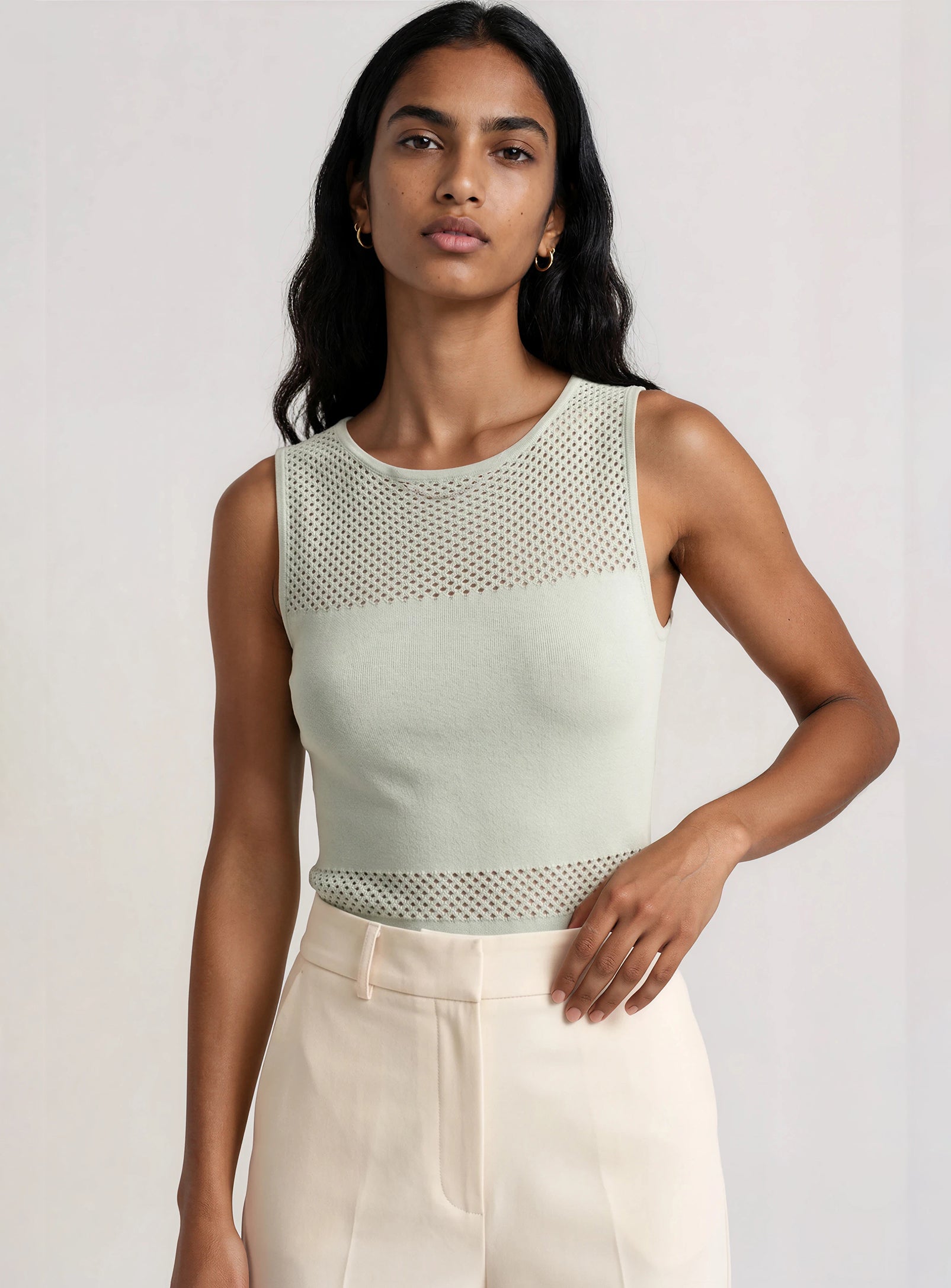 SUZIE | Haut en maille sans manches