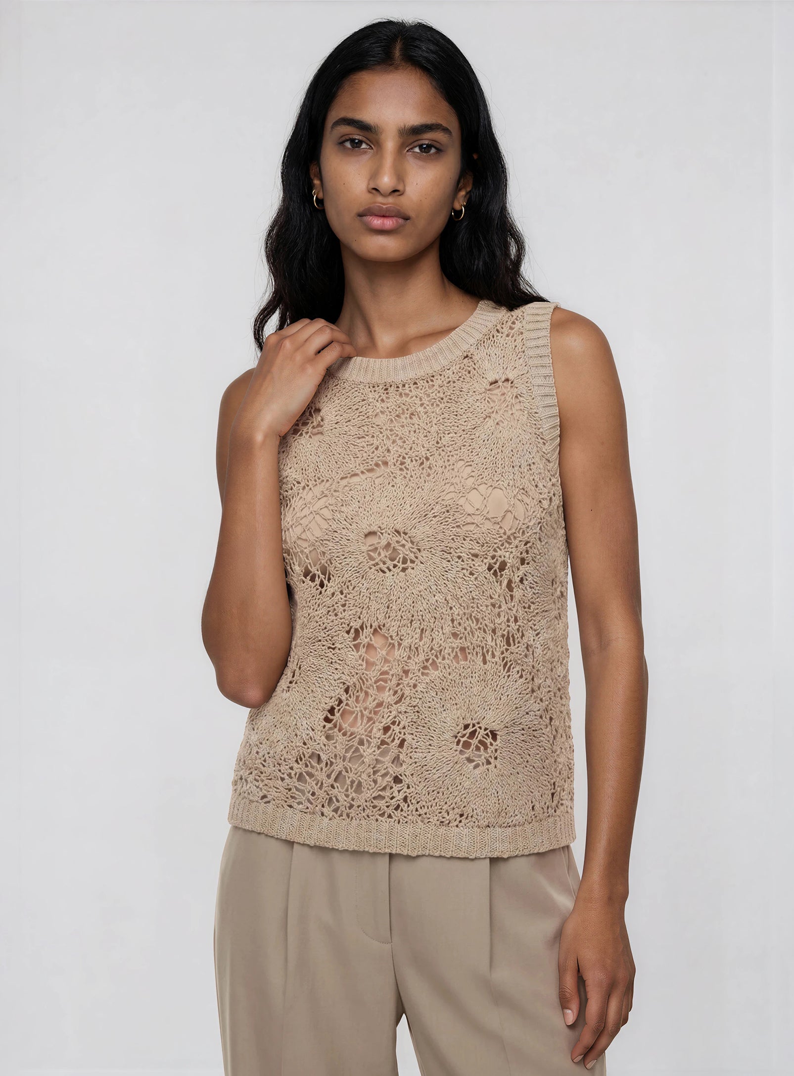 CHARLIE | Camisole en maille crochet