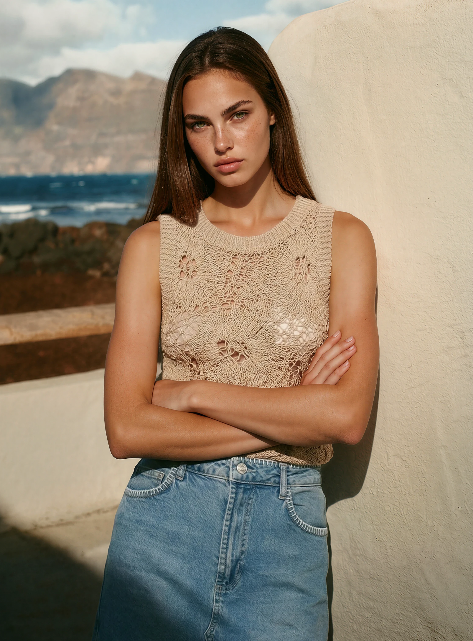 CHARLIE | Camisole en maille crochet