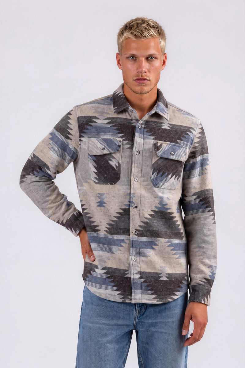 Eduardo | Bonded Check Shirt With 2 Chest Patch Pockets