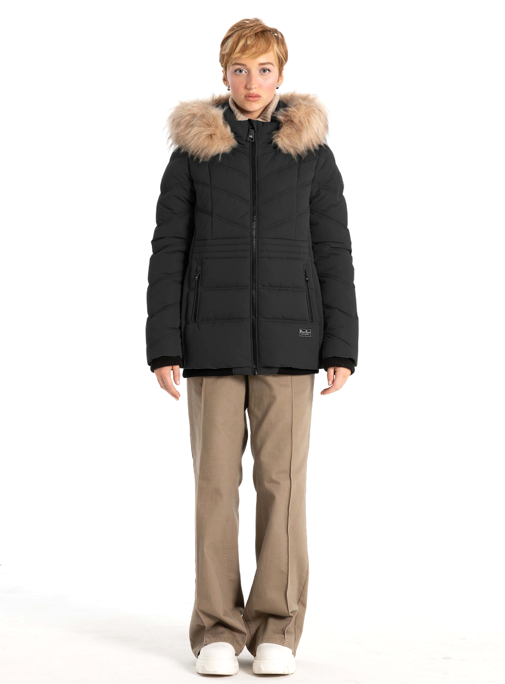STELLINA | Blouson style aviateur à chevrons matelassés