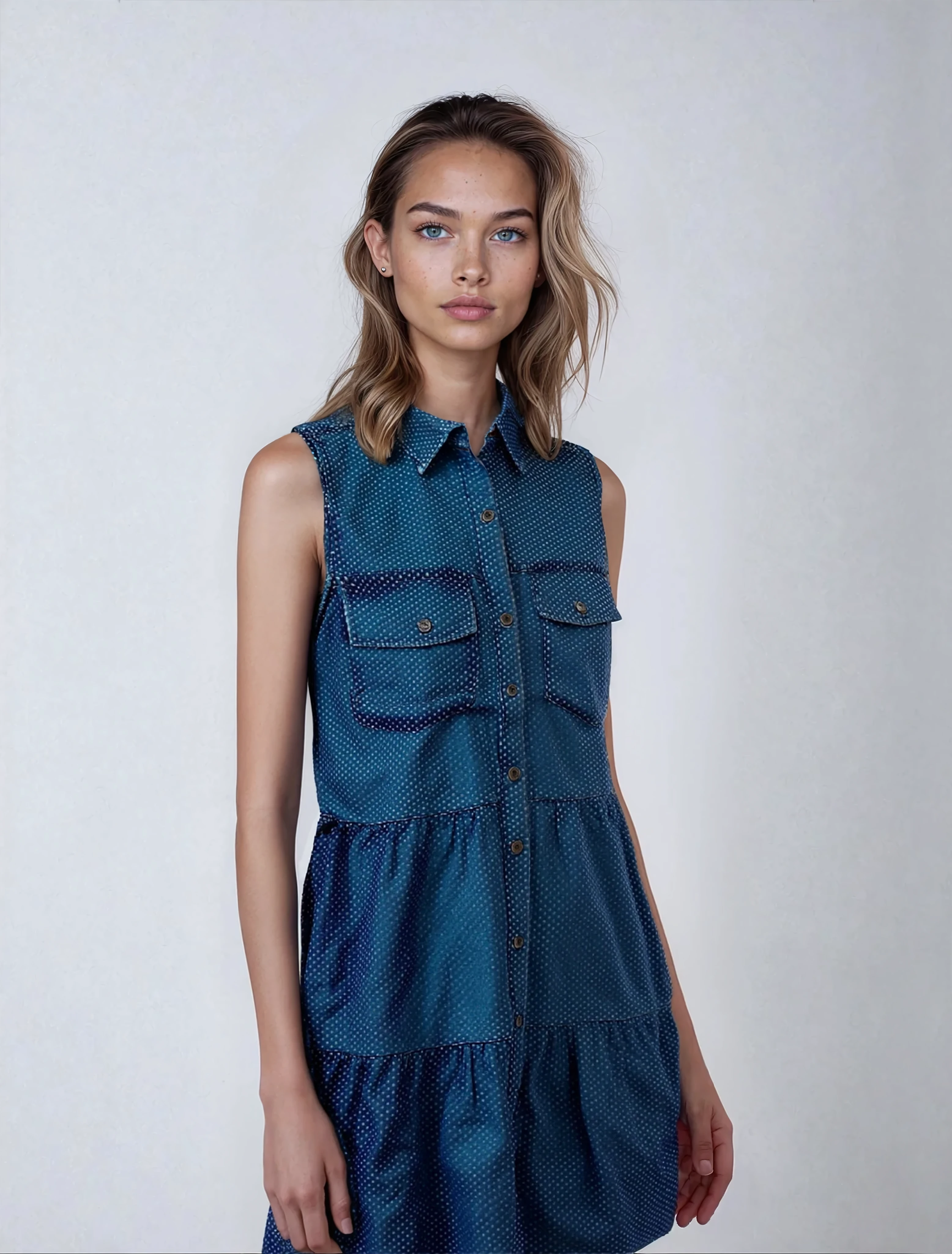 NESSA | Short Flowy Button Dress