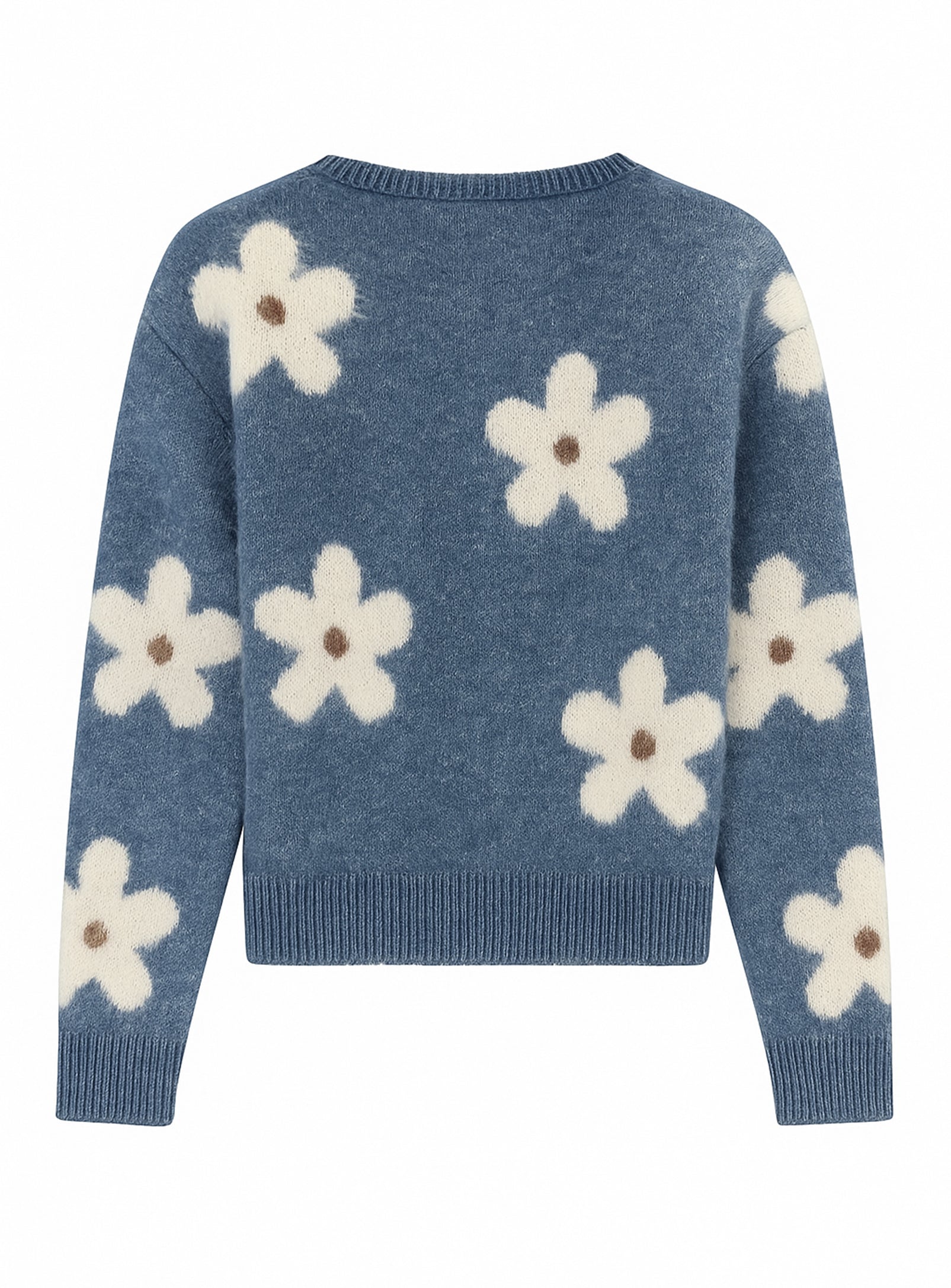 ALINE | Floral Knit Crewneck Sweater