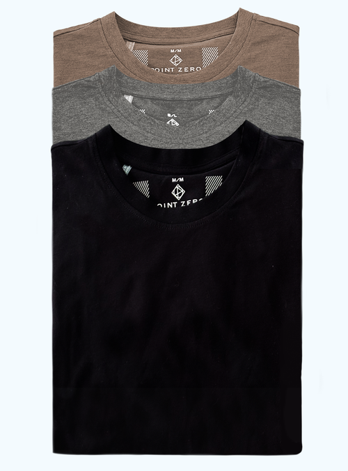 3-Pack Cotton Organic Long Sleeves T-shirts || Pack de 3 t-shirt à manches longues en coton biologique