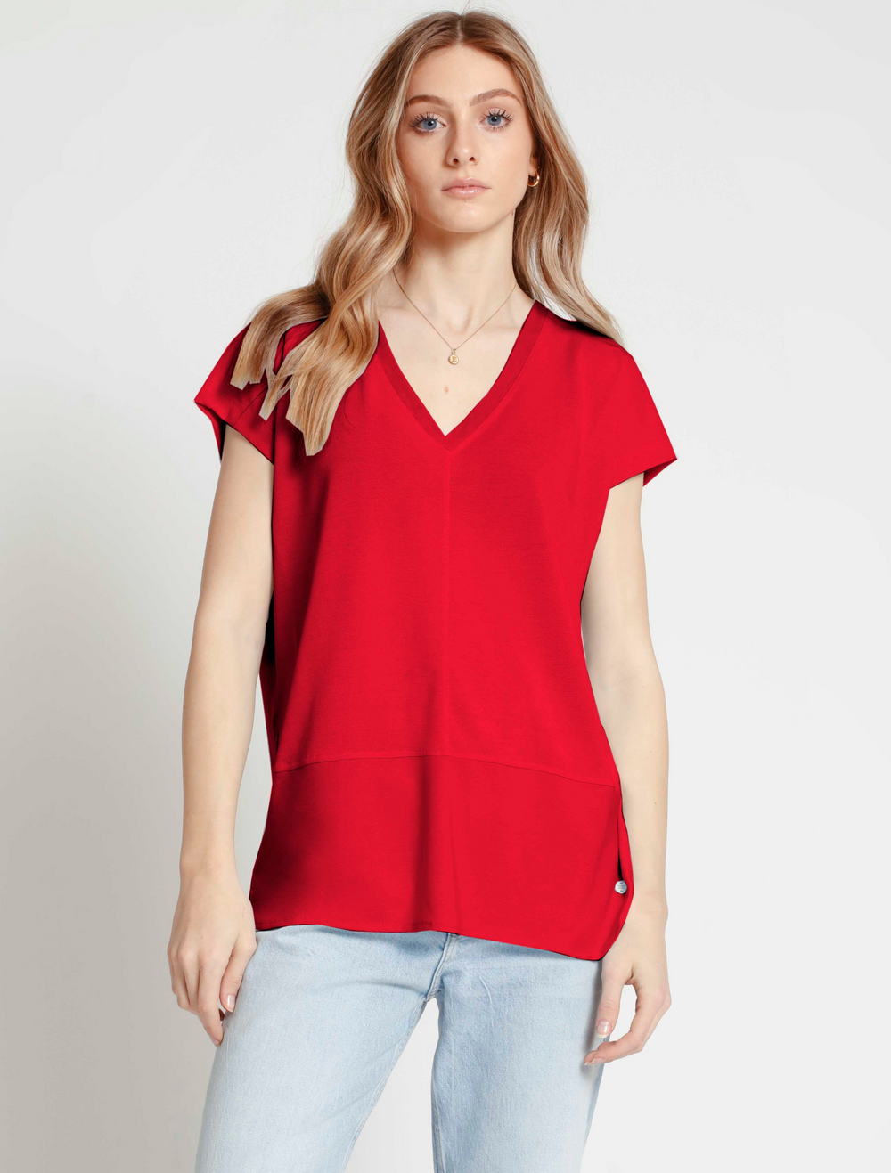 ERICA V neck knit Top ERIKA Haut en tricot a col en V