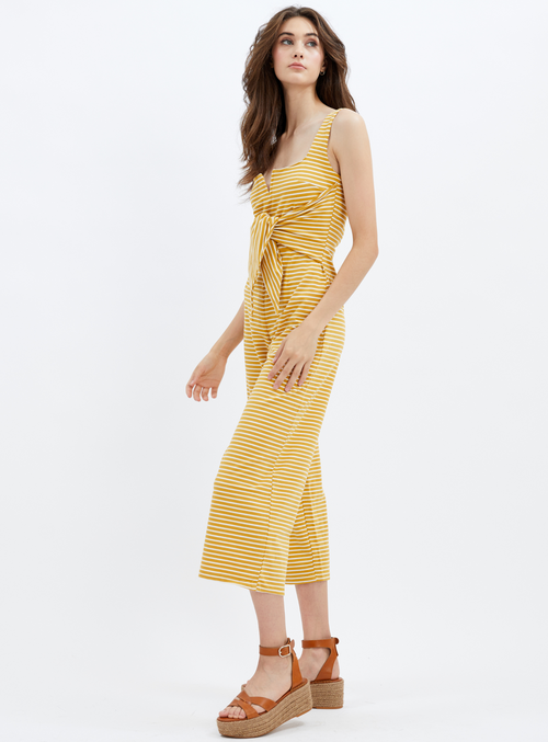 NADINE | Striped Terry Jumpsuit || NADINE | Combinaison en éponge rayée