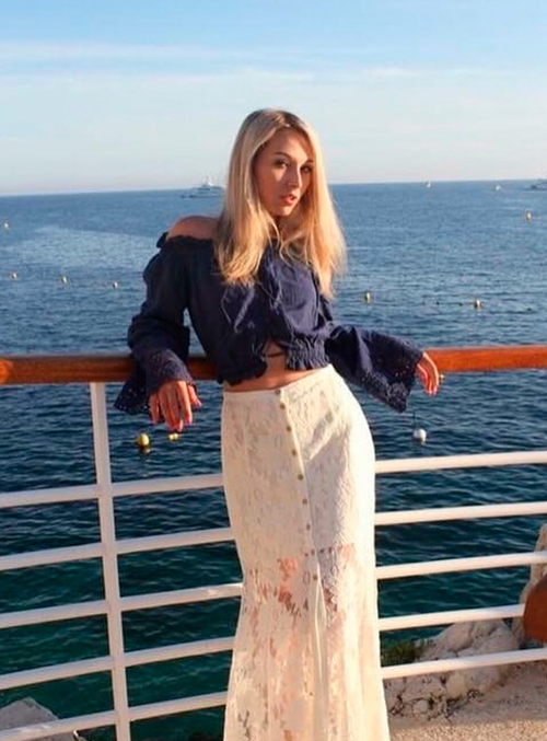 Button lace skirt best sale