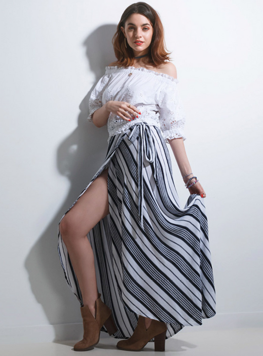 NADIA | Printed Maxi Skirt || NADIA| Jupe longue imprimée