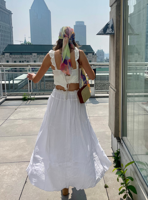 Next white maxi skirt hotsell