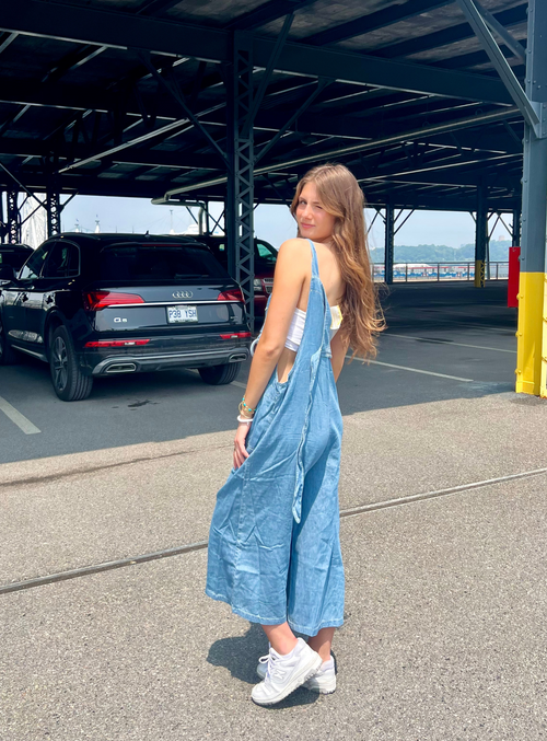 Tencel denim best sale jumpsuit