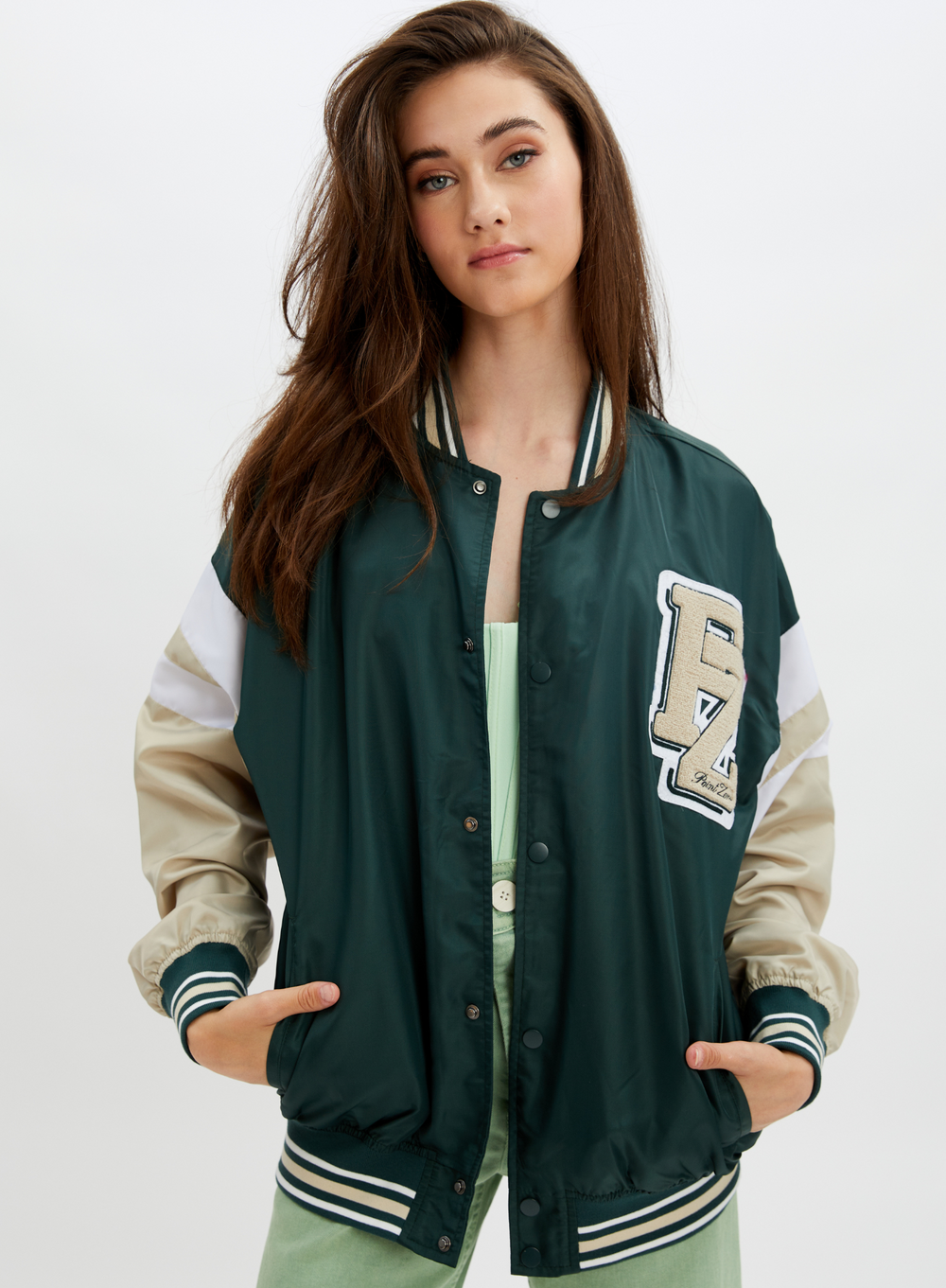 CARKDALE Varsity baseball jacket CARKDALE Veste de baseball universitaire