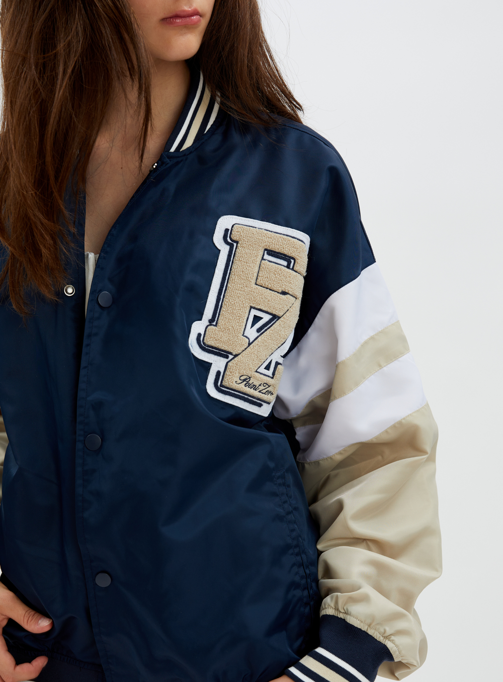 Navy blue 2025 baseball jacket