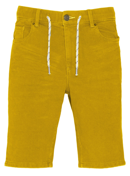 Mimosa | 5-Pocket Stretch Denim Shorts with Drawstring || Mimosa | Short en denim à 5 poches avec cordon ajustable