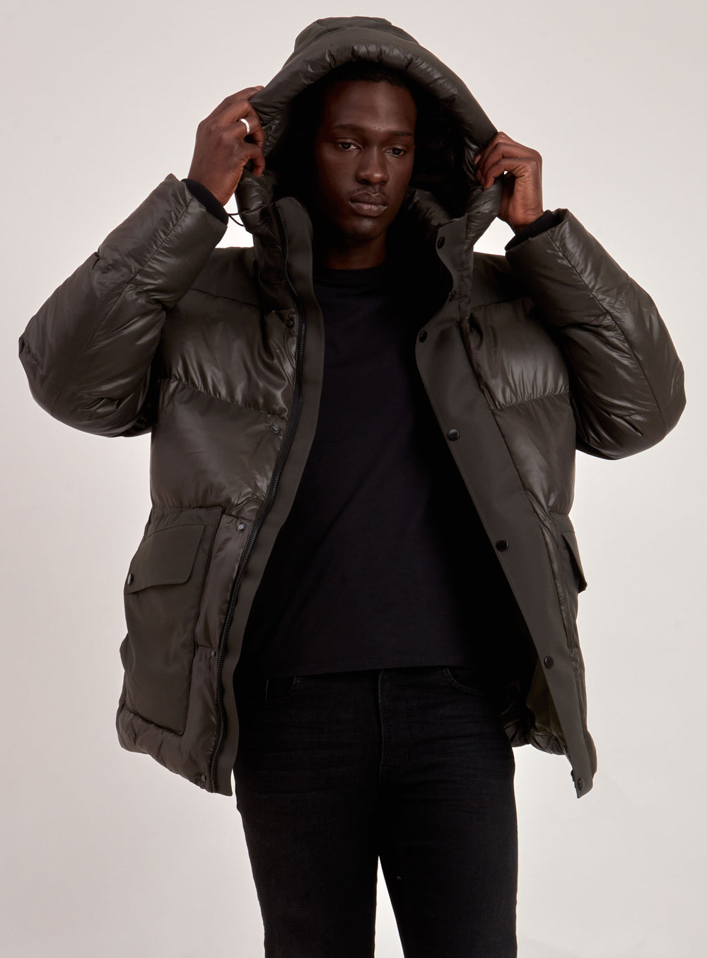 ELI | QUILTED ECO DOWN PUFFER (-20°C)-MILITARY||ELI | DOUDOUNE ECO REMBOURREE-MILITAIRE