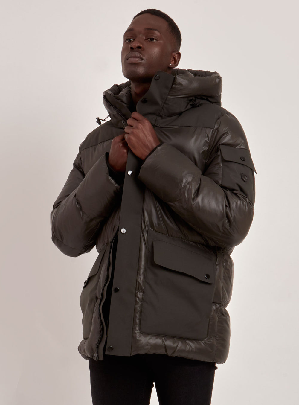 ELI | QUILTED ECO DOWN PUFFER (-20°C)-MILITARY||ELI | DOUDOUNE ECO REMBOURREE-MILITAIRE