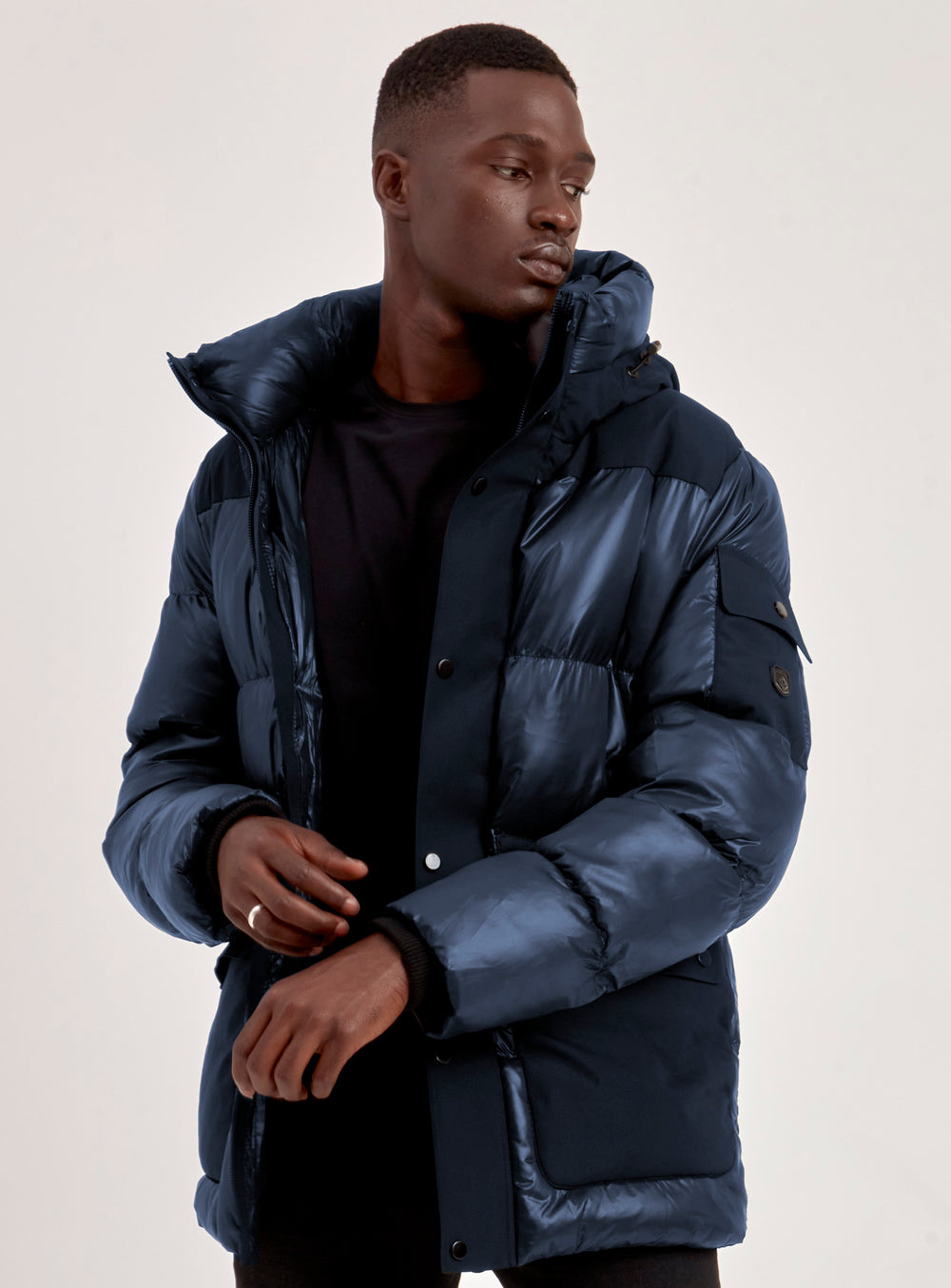 ELI | QUILTED ECO DOWN PUFFER (-20°C)-NAVY||ELI | DOUDOUNE ECO REMBOURREE-MARINE