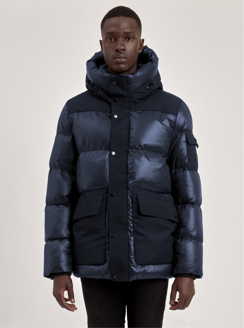 ELI | QUILTED ECO DOWN PUFFER (-20°C)-NAVY||ELI | DOUDOUNE ECO REMBOURREE-MARINE