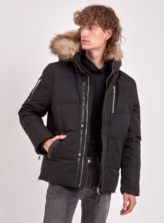 CASEY | BLACK LABEL PREMIUM DOWN RACCOON FUR TRIM JACKET|| CASEY |PREMIUM BLACK LABEL AVEC FOURRURE DE RATON LAVEUR