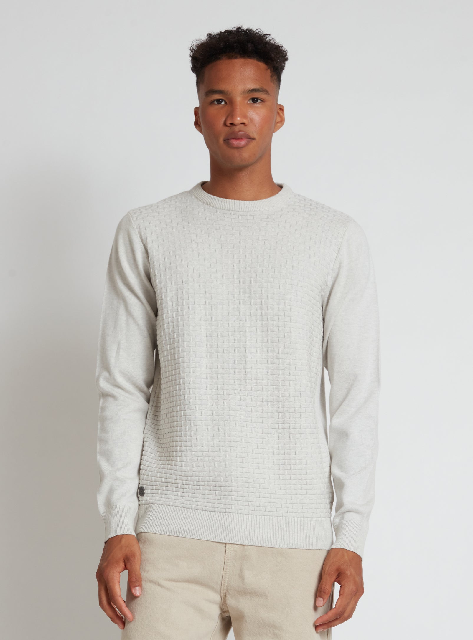 SWEN | Cotton crewneck fine gauge sweater