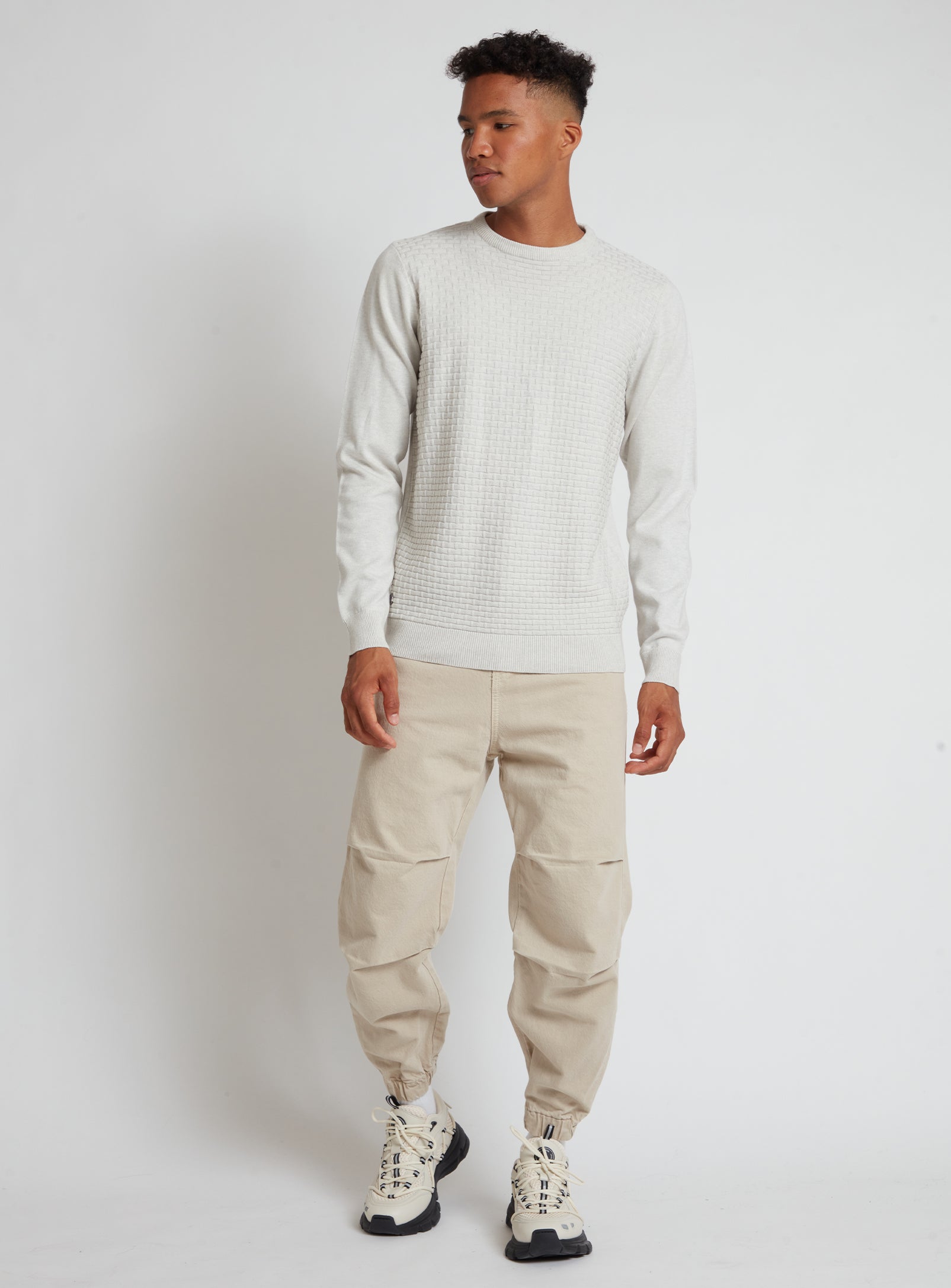 SWEN | Cotton crewneck fine gauge sweater