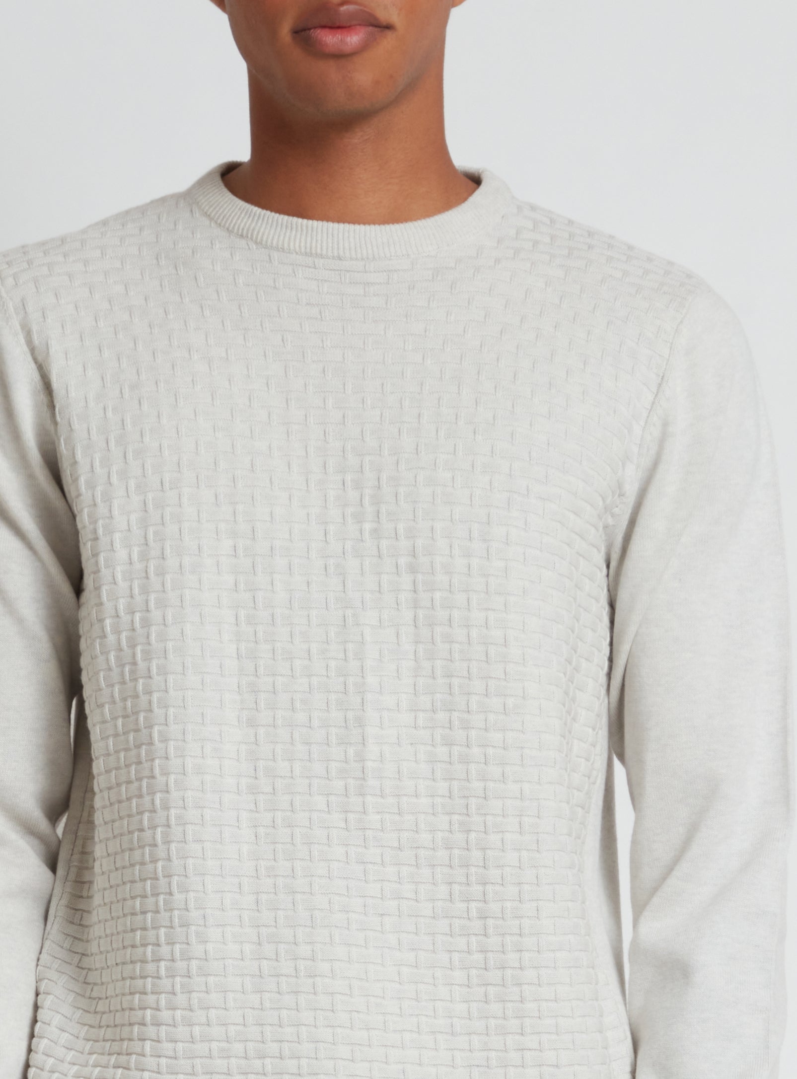 SWEN | Cotton crewneck fine gauge sweater