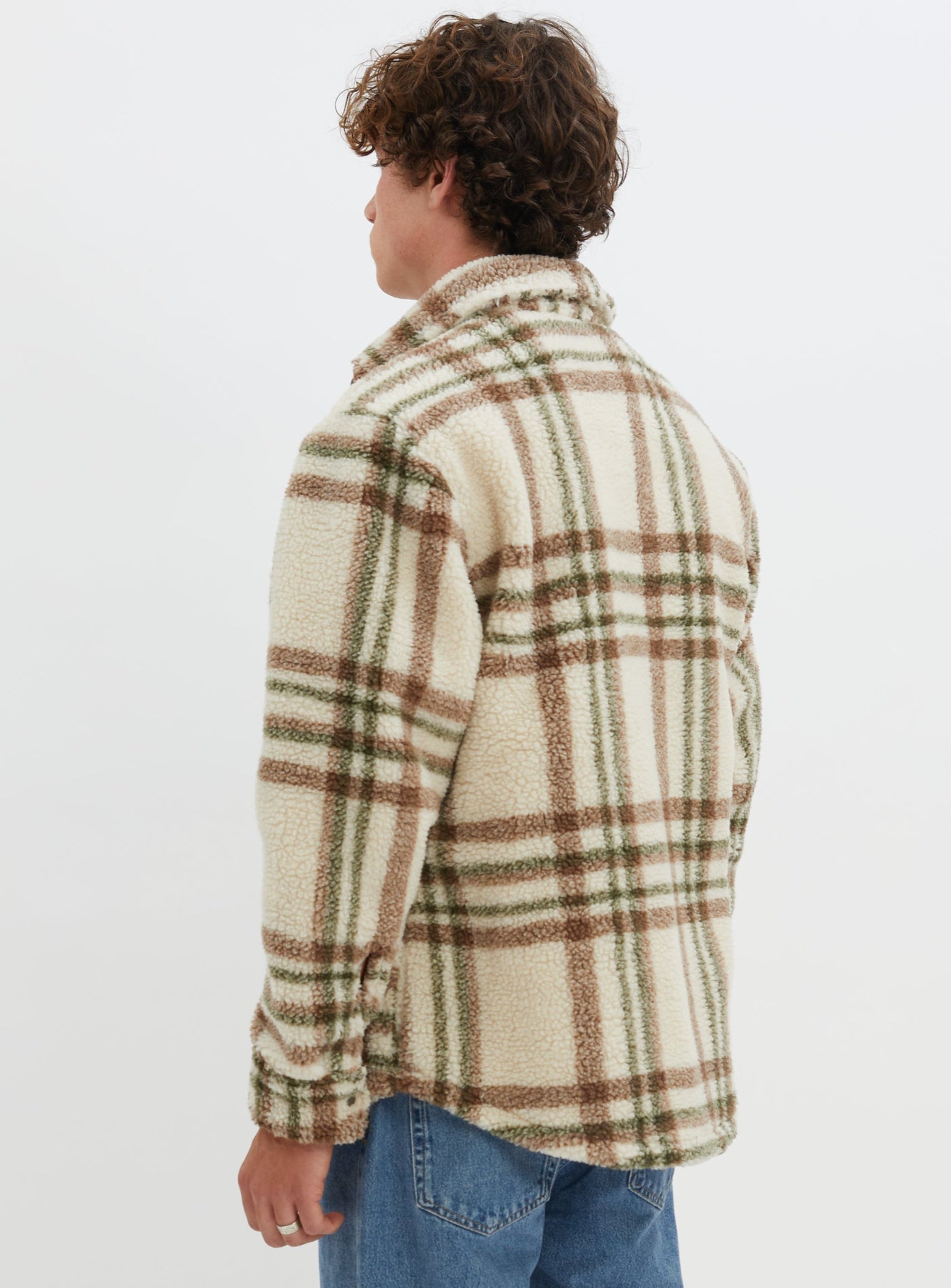 BONO | Checkered sherpa semi-fit over shirt